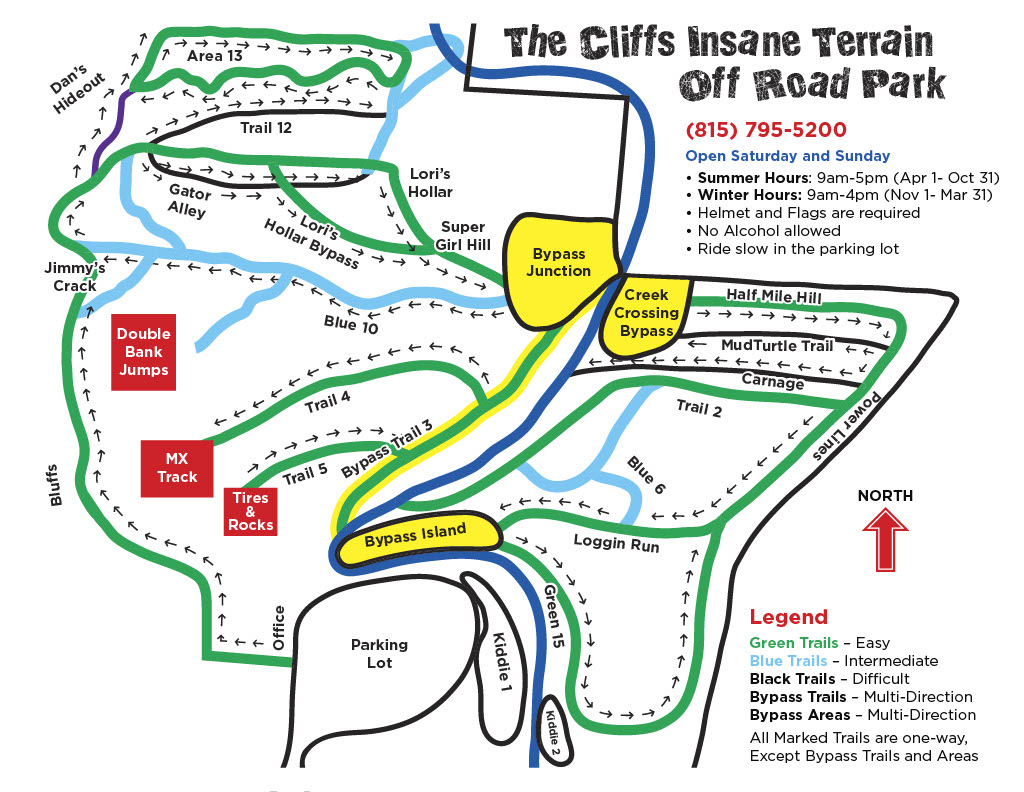 Cliff Cave Park Trail Map